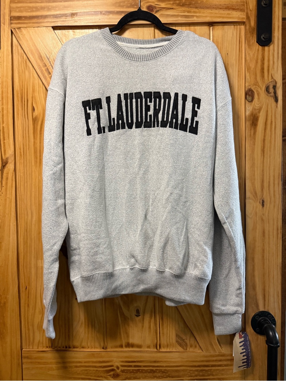 Gray 'FT. LAUDERDALE' Crewneck Sweatshirt